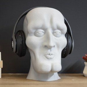 Handsome Squidward Headphone Stand Holder, Gaming, Decor, Desktop Squidward Bust